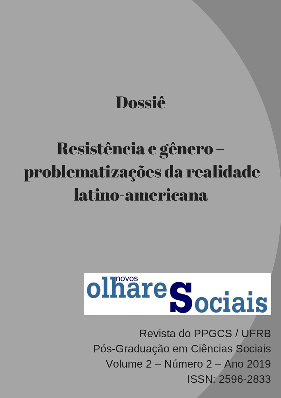 					Visualizar v. 2 n. 2 (2019): DOSSIÊ: RESISTÊNCIA E GÊNERO – PROBLEMATIZAÇÕES DA REALIDADE LATINO-AMERICANA
				